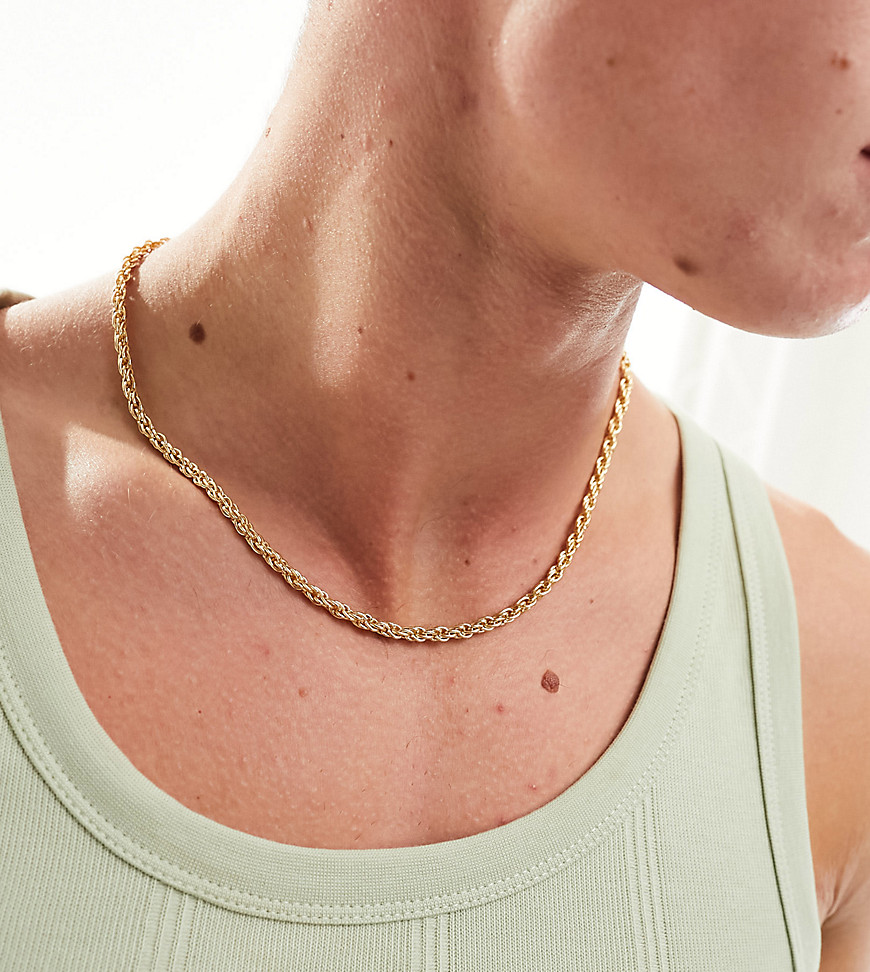 Faded Future rope chain necklace in gold