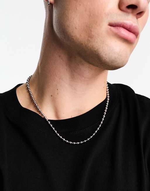 Faded Future - Schakelketting met bolletjes in zilver