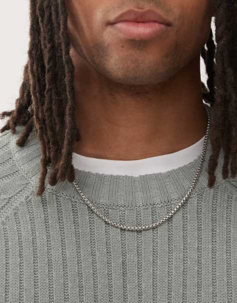 Faded Future - Schakelketting met vierkante schakels in zilver - view 1