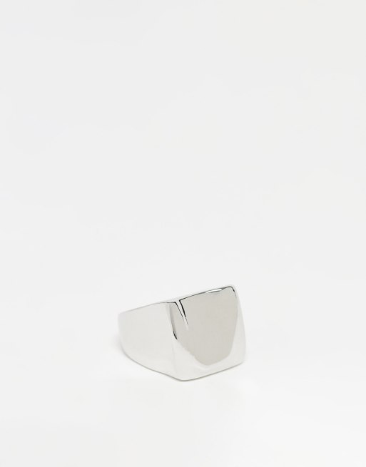Faded Future – Siegelring in geschmolzener Silberoptik