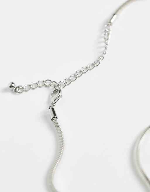 Faded Future silver neck chain 