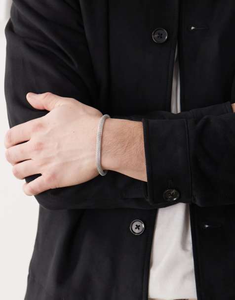 Faded Future – Strukturiertes Armband in Silberoptik mit Magnetverschluss - view 1
