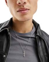 ASOS Ditsy Neckchain In Black String With Tooth Pendant