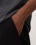[FADED FUTURE] Faded Future thin box chain bracelet in silver No Size SILVER