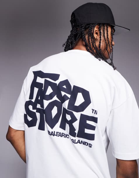 Faded Store - Balaric - T-shirt avec logo imprimé au dos - Blanc - view 1