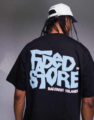 Balearic Islands logo back print t-shirt in black