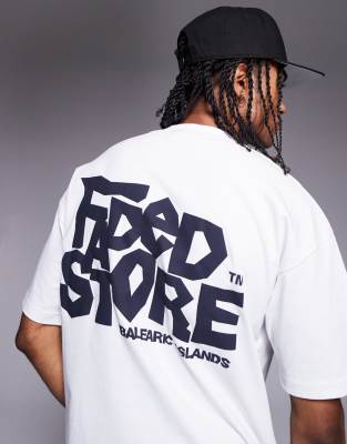 Balearic Islands logo back print t-shirt in white