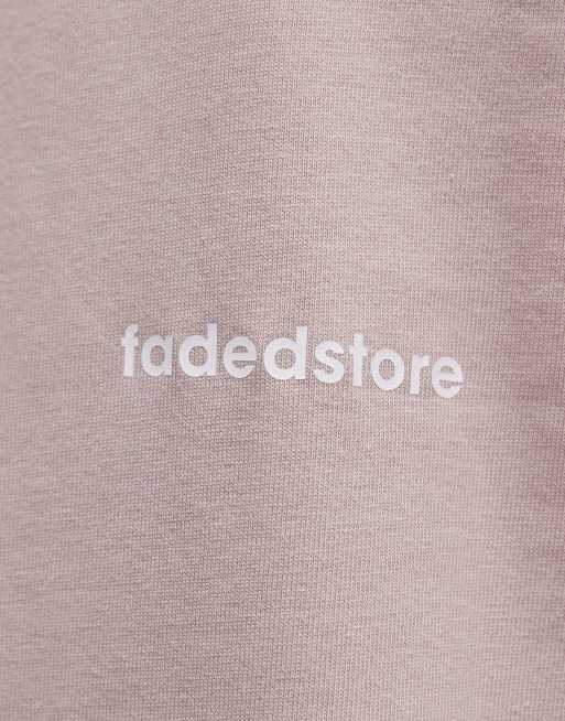 Faded Store – Beige t-shirt med logga, 3 av 5
