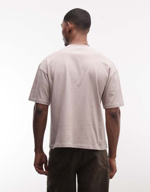 Faded Store – Beige t-shirt med logga, 5 av 5