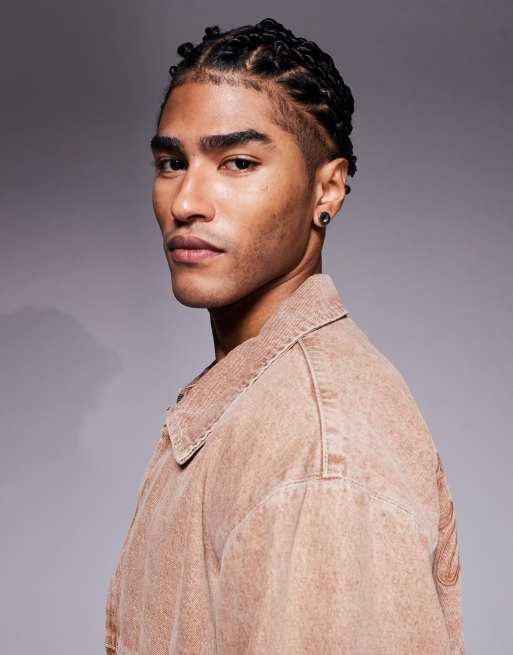 Faded Store – Brun, blekt jeansjacka, 4 av 5