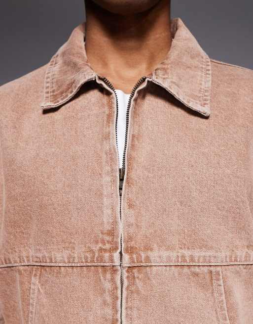 Faded Store – Brun, blekt jeansjacka, 5 av 5