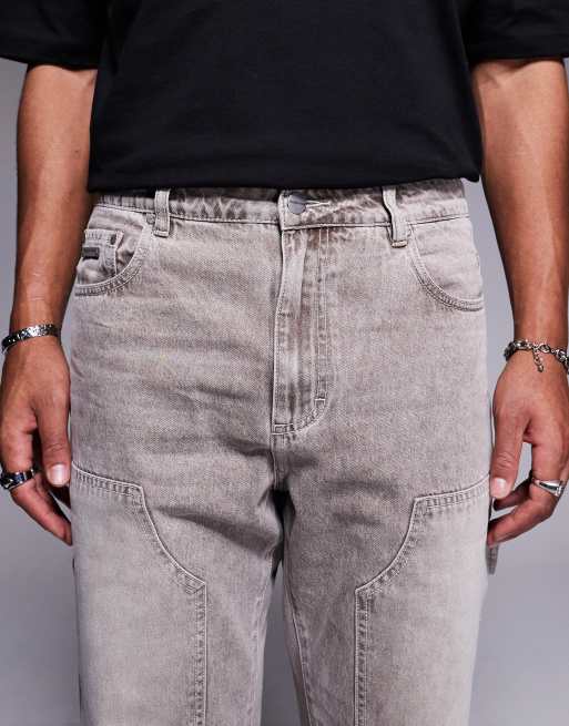 Faded Store carpenter jeans in stone wash, 5 of 5