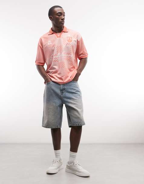 Faded Store - Denim jort in blauw met wassing - view 1