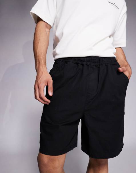 Faded Store – Essential – Svarta shorts med ledig passform - view 1