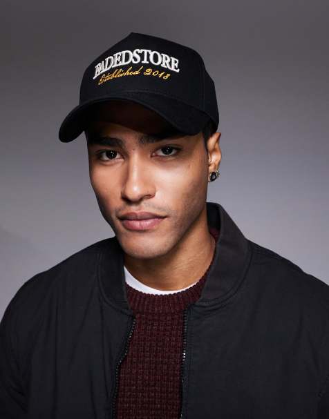 Faded Store established  5 panel cap in black - view 1