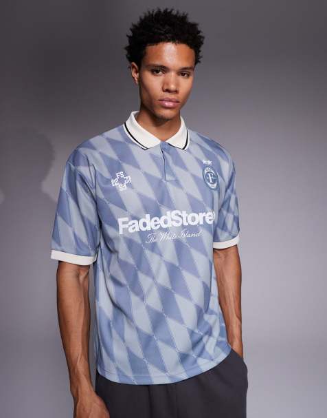 Faded Store – Full Time – Blå fotbollströja - view 1