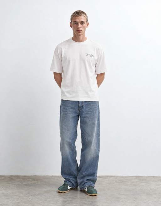 Faded Store Grand Tour T-Shirt mit Rückendruck in Chalk, 7 von 9