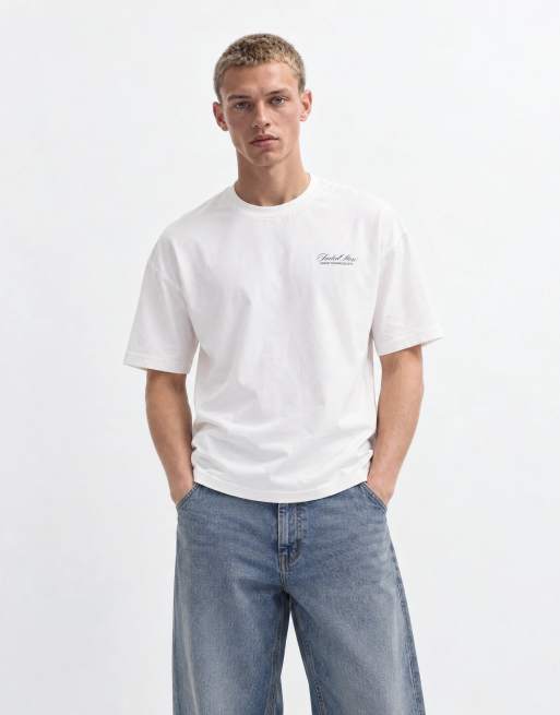 Faded Store Grand Tour T-Shirt mit Rückendruck in Chalk, 8 von 9
