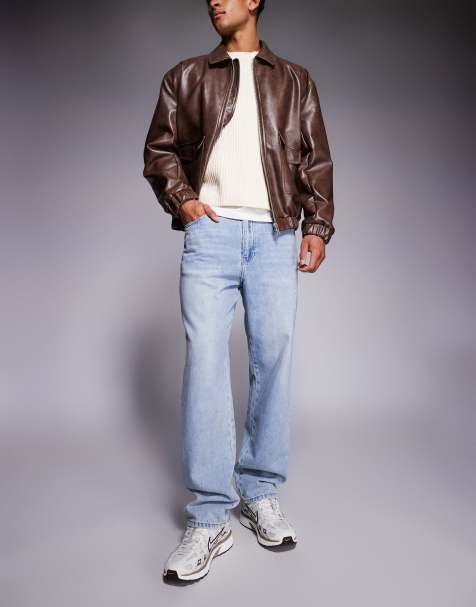 Faded Store - Jeans blu con monogramma - view 1