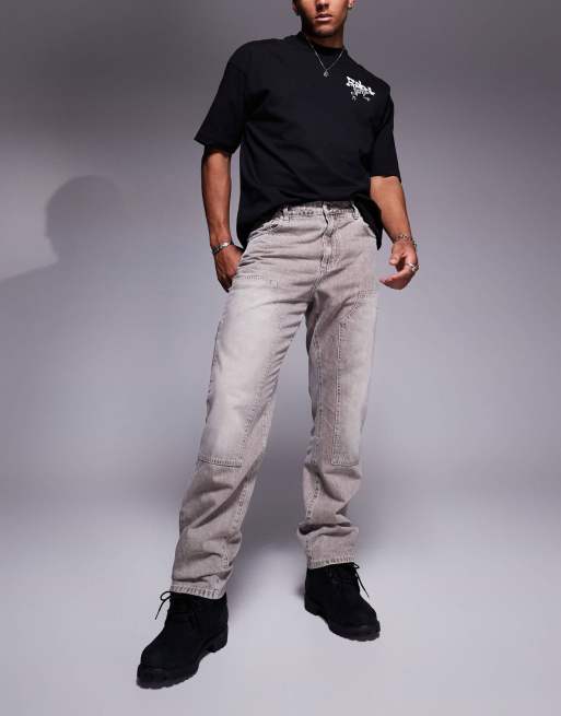 Faded Store - Jeans lavaggio color pietra