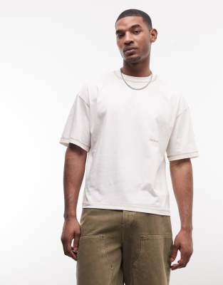 Faded Store Logo T-shirt In White