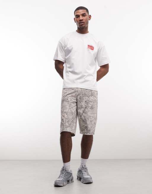 Faded Store logo t-shirt with matchbox back and chest prints in white, 2 of 5