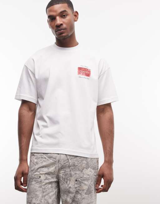 Faded Store logo t-shirt with matchbox back and chest prints in