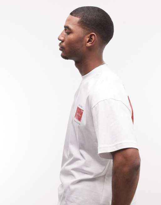 Faded Store logo t-shirt with matchbox back and chest prints in