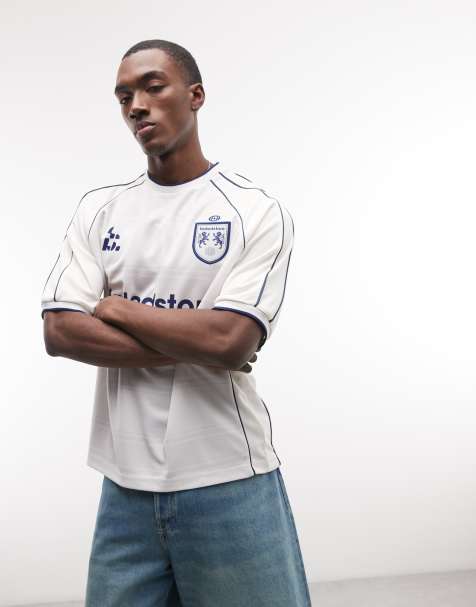 Faded Store - Maillot de football à manches raglan et logo - Craie - view 1