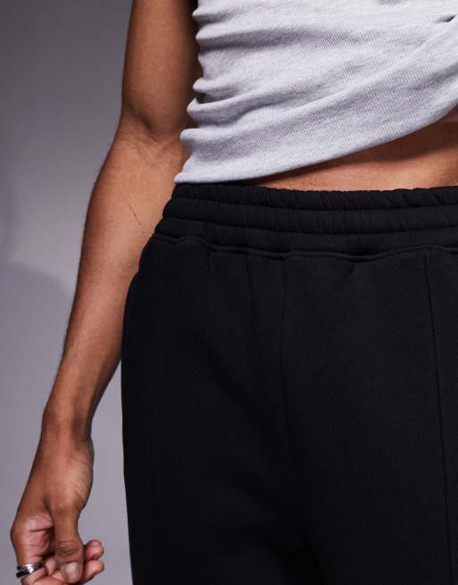 Faded Store - Pantalon de jogging droit en tissu 320 g/m² avec logo monogramme - Noir, 3 de 5