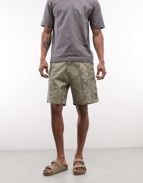 Faded Store - Pantaloncini cargo con stampa mimetica - view 1
