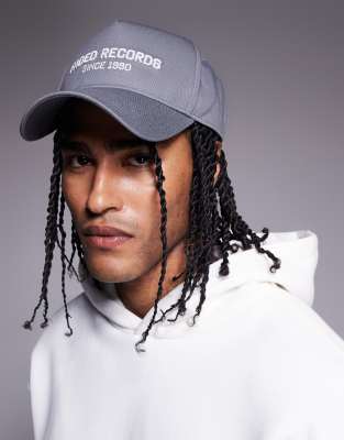 record studio cap in charcoal-Gray