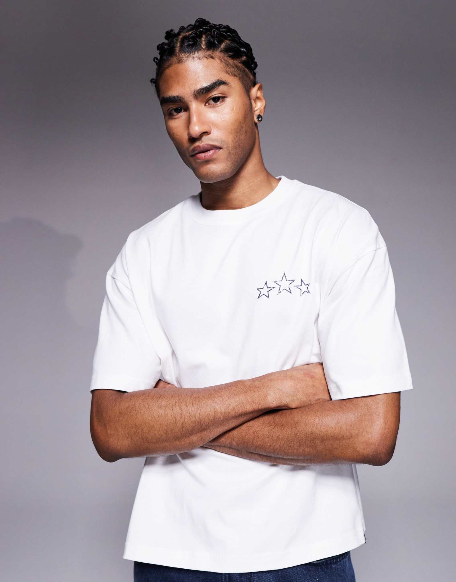 Футболка с выцветшим принтом 