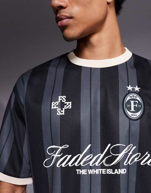 Faded Store striker soccer tee in black, 5 of 5