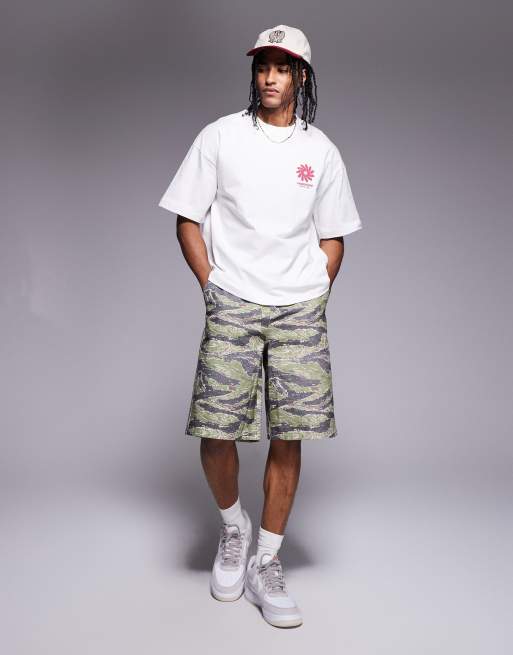 Faded Store - T-shirt color panna con stampa sul retro, 4 di 4