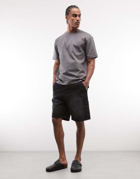 Faded Store – Workshop – Cargo-Shorts in verwaschenem Schwarz - view 1