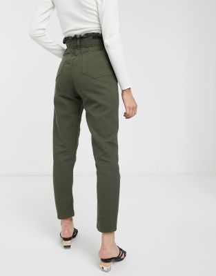 khaki mom jeans