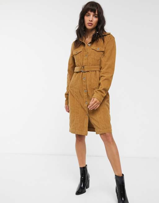 Robe 2025 velours camel