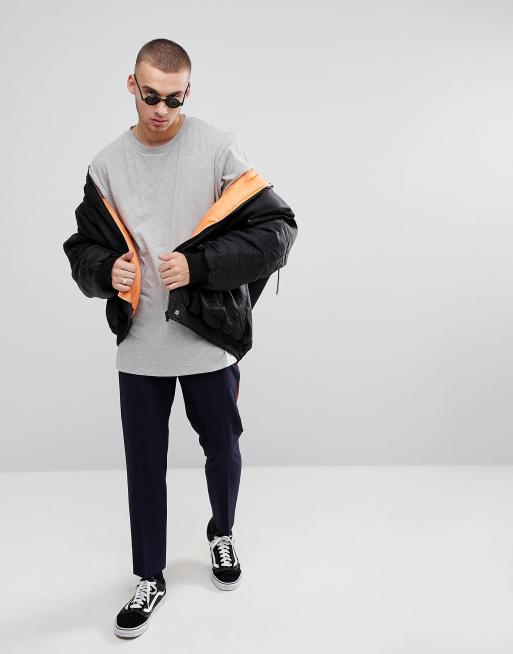 Fairplay Oversized Layered Long Sleeve T-Shirt in Grey, 4 of 4
