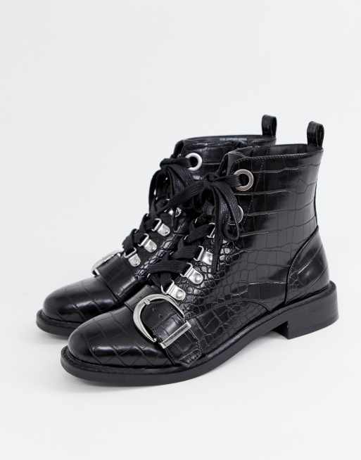 Faith lace up clearance boots