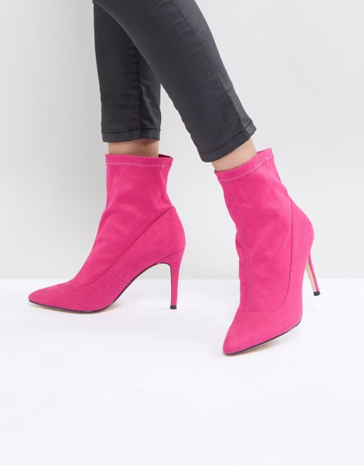 Pink suede clearance boots for womens