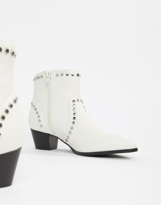 Faith white hot sale ankle boots