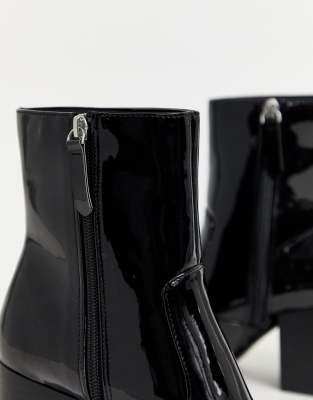 faith patent ankle boots