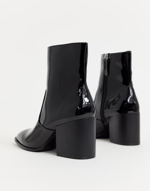 Faith store patent boots