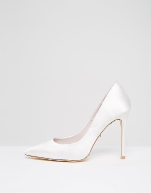 Faith white heels sales