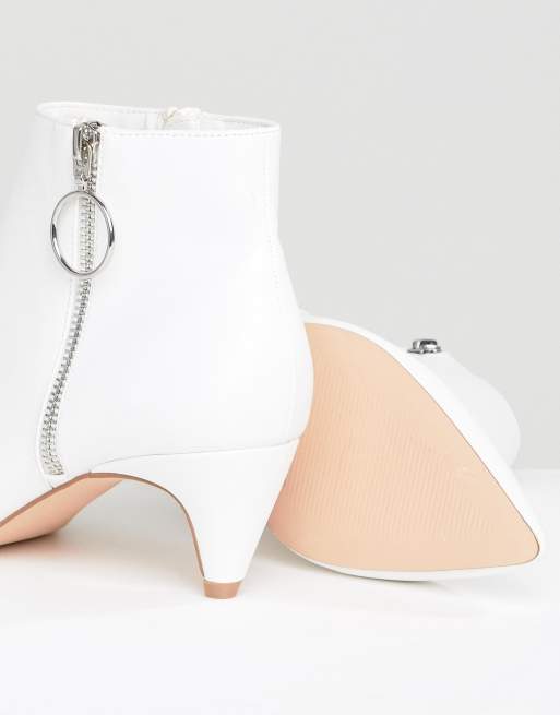 Faith white 2025 ankle boots