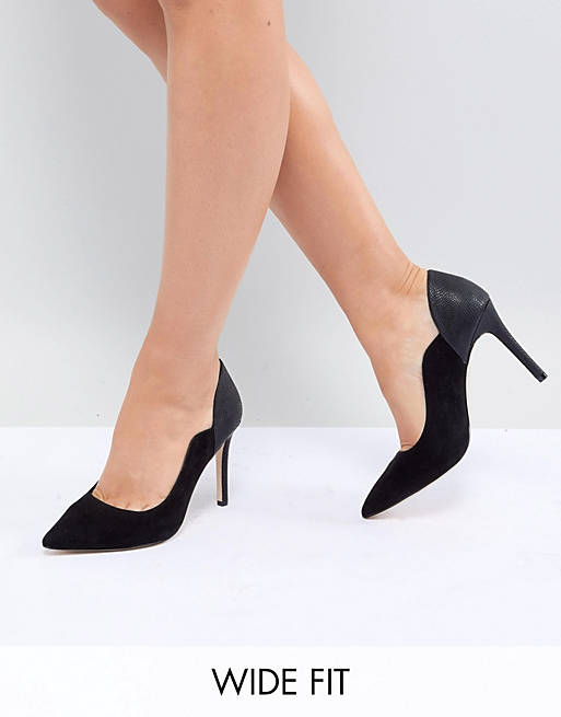 Faith Wide Fit Cassandra Pointed Heeled Shoes