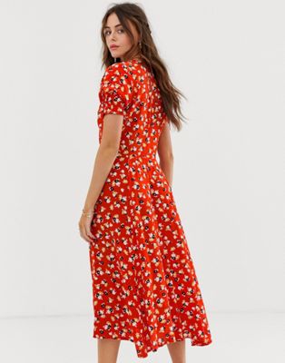 faithfull the brand ari midi dress