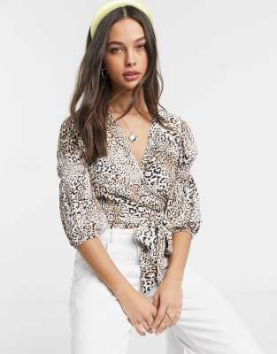 faithfull leopard wrap dress