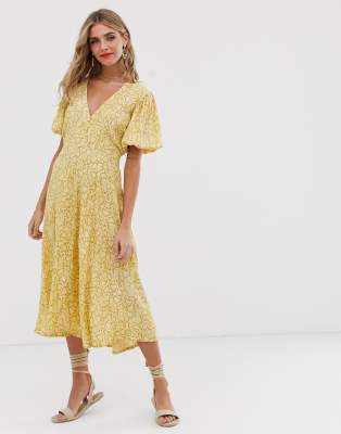 faithfull delia midi dress